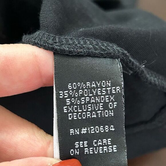 Torrid Women’s Gold Sequin‎ Black Pull On Pencil Skirt Disco Size 2 X - Picture 6 of 10